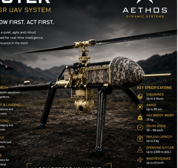 AETHOS SPECTER-E electric VTOL ISR copter